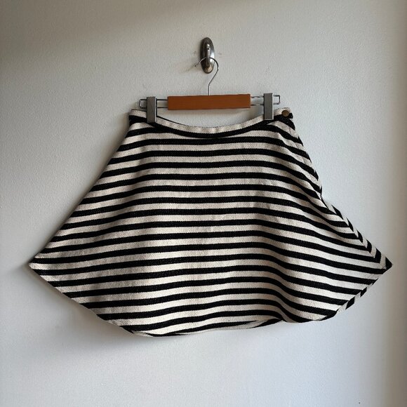 Sz8 Anthro Greylin Woven Chevron Striped Circle Skirt - Picture 2 of 12